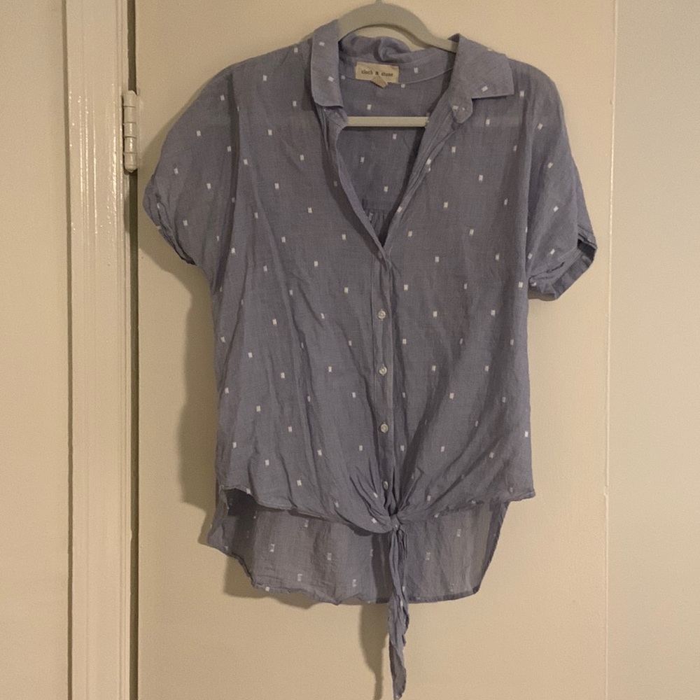 Clothe & Stone blouse—Blue—Medium
